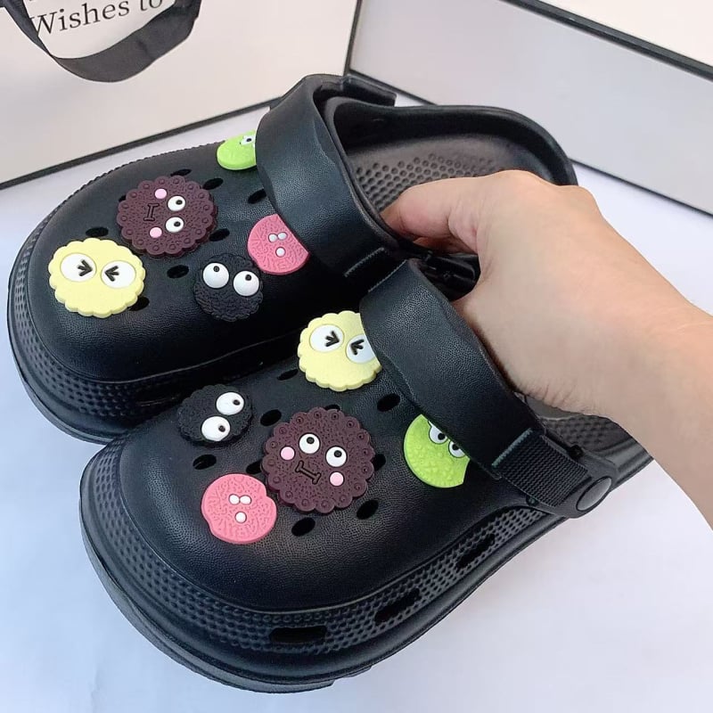 Moters Crocs stiliaus EVA sandalai, kvėpuojantys; EVA viršus ir pada; 3 cm+ storas pada; liejimo forma pada