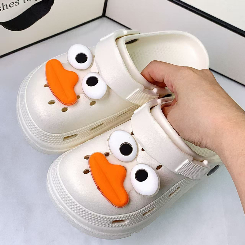 Moters Crocs stiliaus EVA sandalai, kvėpuojantys; EVA viršus ir pada; 3 cm+ storas pada; liejimo forma pada