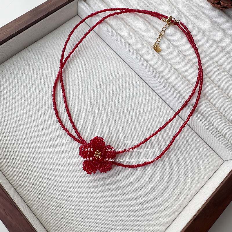 Kollé- és fülbevaló készlet, akril medállal, kulcscsont-nyaklánc, növény- és virágtípusos mintázat, nőknek, kínai stílusú irodalmi retró