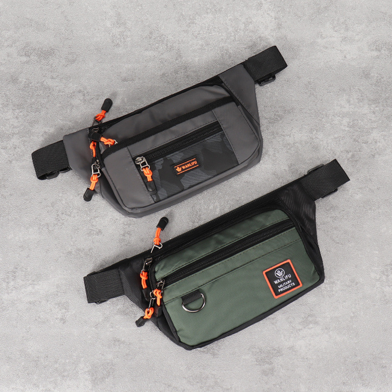 Pojasna torbica i novčanik za muškarce i žene, vodootporan, velik kapacitet, zatvaranje zatvaračem, višenamjenska za vanjske aktivnosti