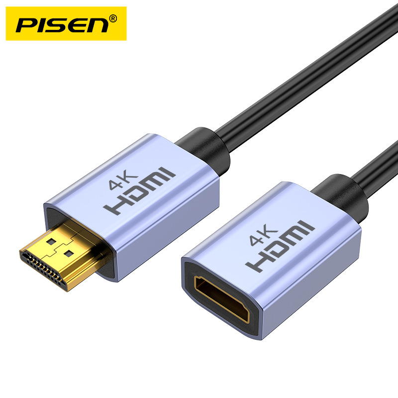 Cablu HDMI extindere, conectori M–F, 4K, 1,5 m, conectoare placate cu aur