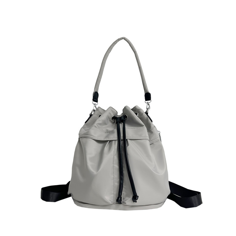 Bucket bag ruksak sa šniračem – gradska moda, najlon, jesen 2023, šifra proizvoda Wl&813, podstava poliester