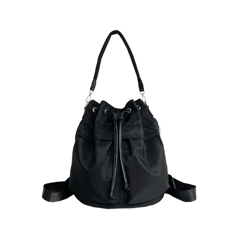 Bucket bag ruksak sa šniračem – gradska moda, najlon, jesen 2023, šifra proizvoda Wl&813, podstava poliester