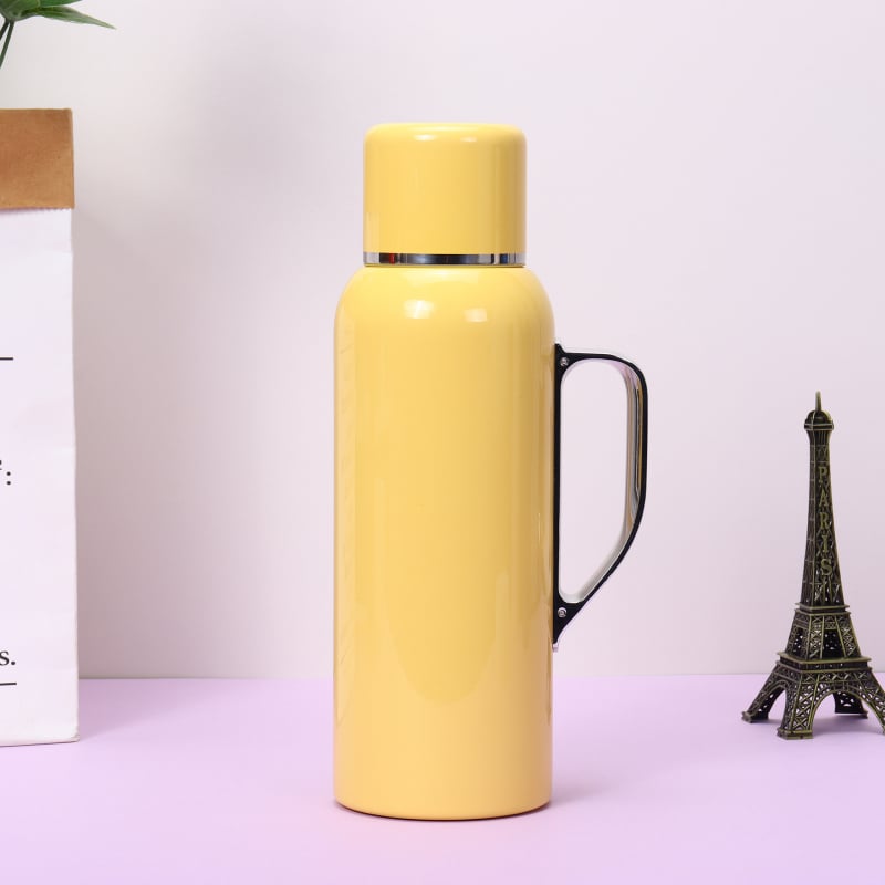 Hőmérséklet-kijelzővel ellátott termosz teáskannával, nagy kapacitás, tea szeparátorral, belső 316 rozsdamentes acél, 24–36 órás szigetelés, fogantyúval