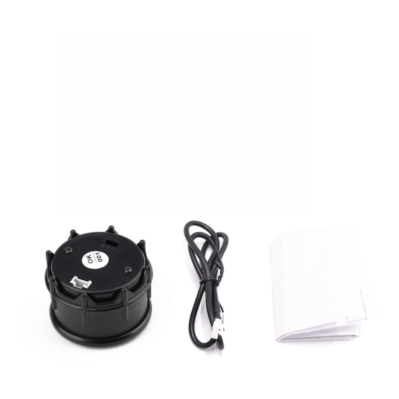 Gépjármű műszerek készlete: tachométer, hűtővíz hőmérséklet mérő, voltmérő, boost mérő szenzorral | YOMI 611X, 12V, ABS + Iron, univerzális