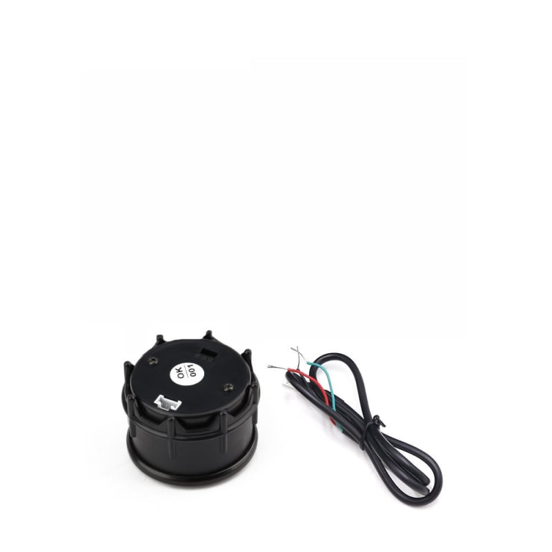 Gépjármű műszerek készlete: tachométer, hűtővíz hőmérséklet mérő, voltmérő, boost mérő szenzorral | YOMI 611X, 12V, ABS + Iron, univerzális