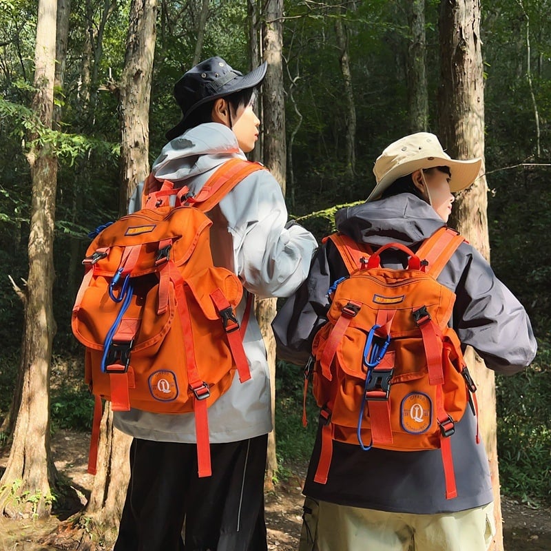 Rucsac de drumeție, unisex, din nylon, cu bretele cu pernă de aer, căptușeală din poliester, pentru activități în aer liber, ediție iarnă 2024