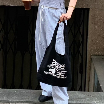 Kanvas bucket torba, unisex stil, mekana konstrukcija, pamukova podstava, unutarnja džep, otvoreni vanjski džep, za slobodno vrijeme, jesen 2025