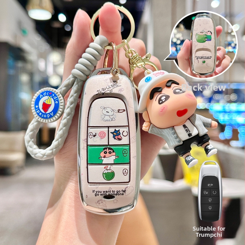 Kryt kľúča pre Trumpchi M8/M6 GS3/GS4/GS8 Shadow Leopard R/Shadow Cool – TPU, Trend štýl, Steel Wings