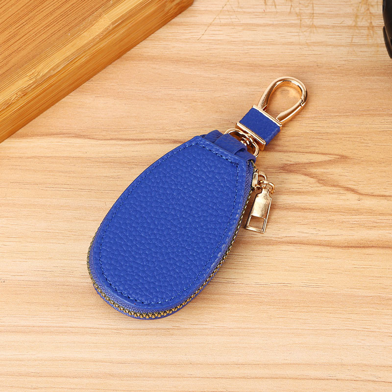 Torba za ključeve od kože, PU podstava, jednobojni uzorak, gradski minimalistički stil, unisex