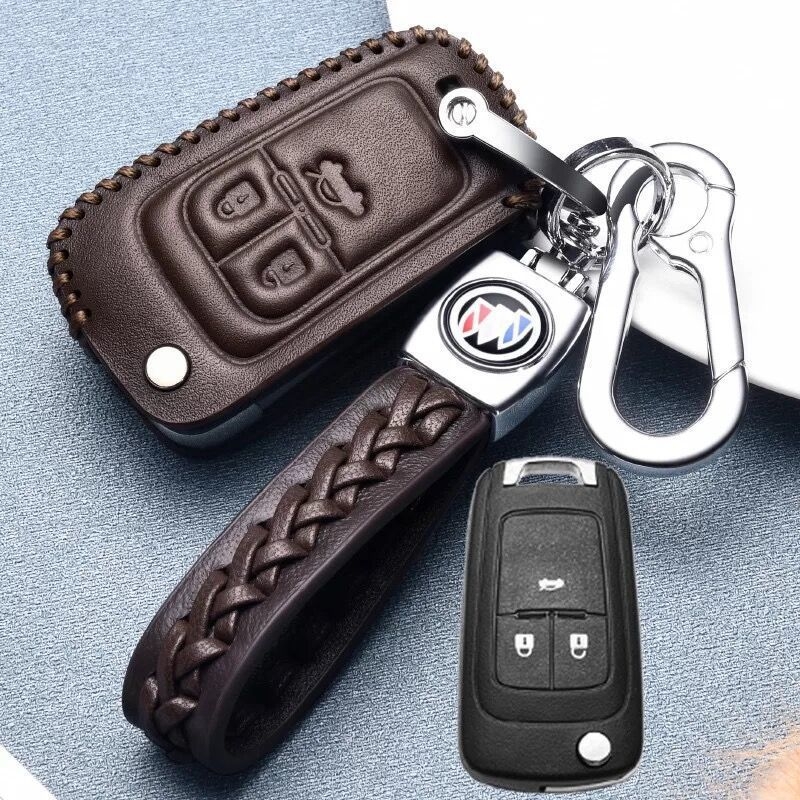 Kožna futrola za ključ Buick Yinglang GT, model 2019, verzije 16/17/18, premium kopča