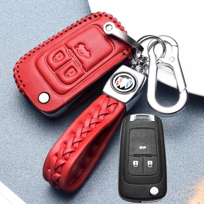 Kožna futrola za ključ Buick Yinglang GT, model 2019, verzije 16/17/18, premium kopča