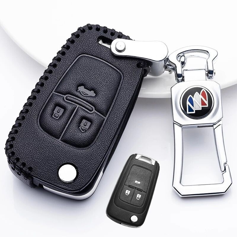 Kožna futrola za ključ Buick Yinglang GT, model 2019, verzije 16/17/18, premium kopča