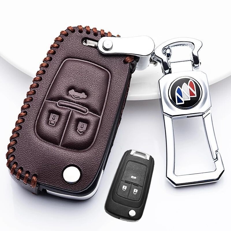 Kožna futrola za ključ Buick Yinglang GT, model 2019, verzije 16/17/18, premium kopča