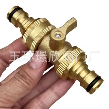 Μπρούτζινη βαλβίδα σωλήνα κήπου με διακόπτη, μονόδρομη, ευθεία ροή, πιστόλι υψηλής πίεσης νερού για πότισμα λουλουδιών