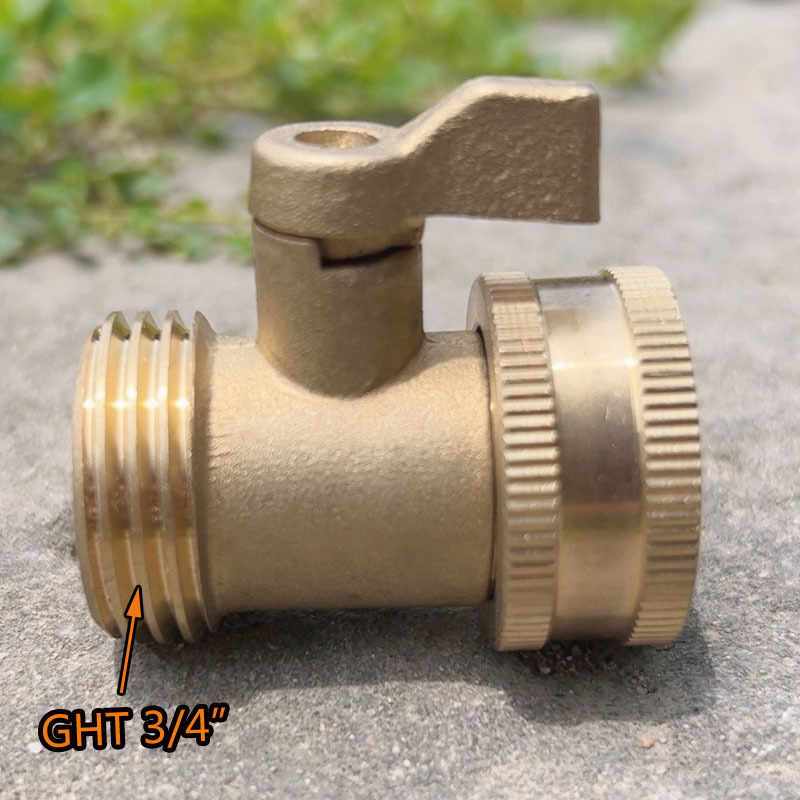 Μπρούτζινη βαλβίδα σωλήνα κήπου με διακόπτη, μονόδρομη, ευθεία ροή, πιστόλι υψηλής πίεσης νερού για πότισμα λουλουδιών