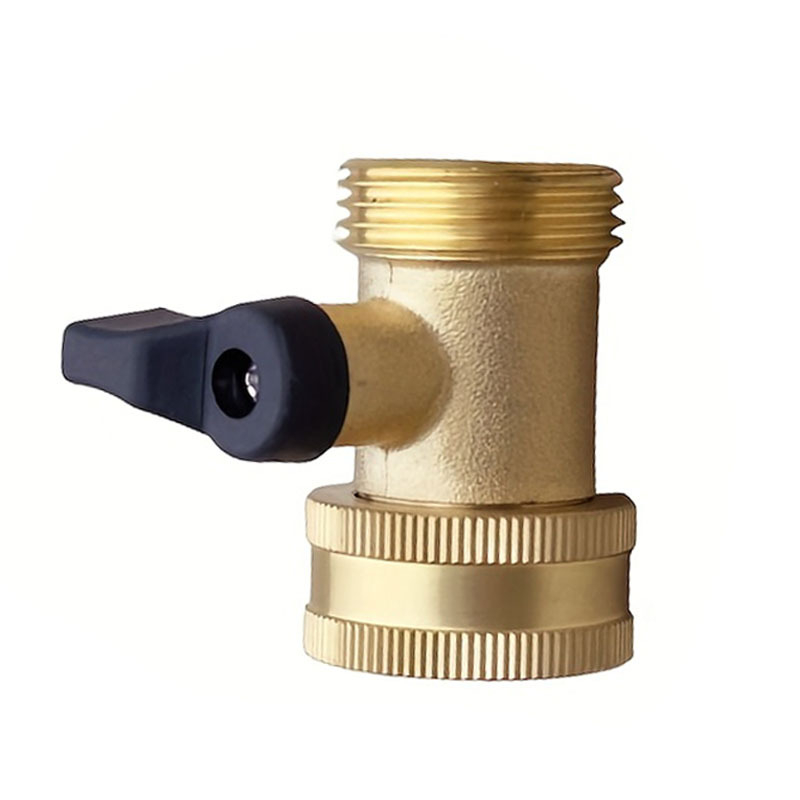 Μπρούτζινη βαλβίδα σωλήνα κήπου με διακόπτη, μονόδρομη, ευθεία ροή, πιστόλι υψηλής πίεσης νερού για πότισμα λουλουδιών