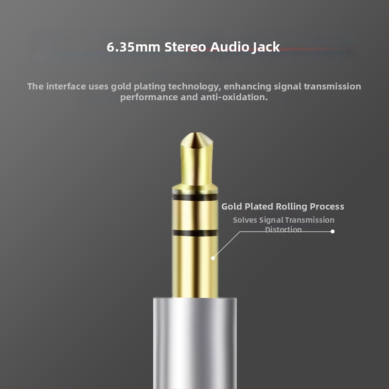 Audió vonal kábel aranyozott csatlakozókkal, oxigénmentes réz vezetők, nyers réz mag, 29 g