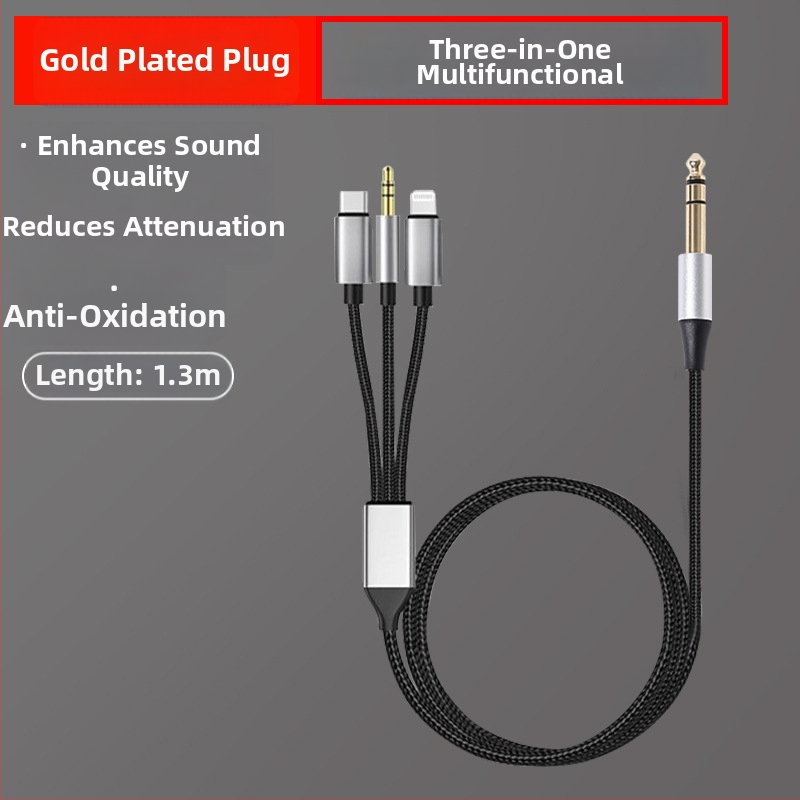 Audió vonal kábel aranyozott csatlakozókkal, oxigénmentes réz vezetők, nyers réz mag, 29 g