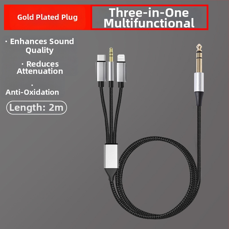 Audió vonal kábel aranyozott csatlakozókkal, oxigénmentes réz vezetők, nyers réz mag, 29 g