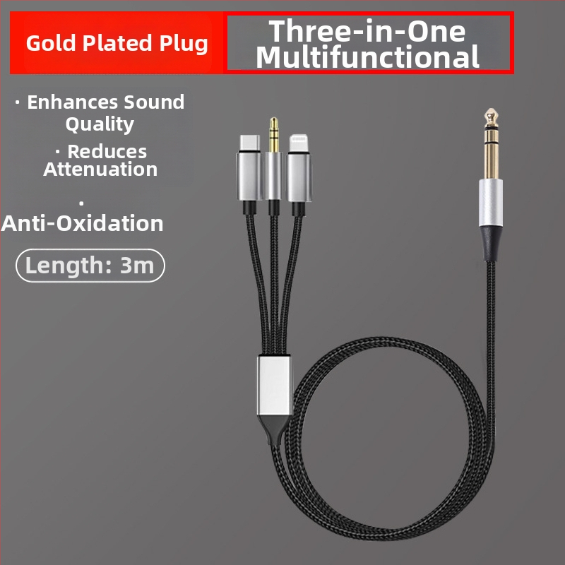 Audió vonal kábel aranyozott csatlakozókkal, oxigénmentes réz vezetők, nyers réz mag, 29 g