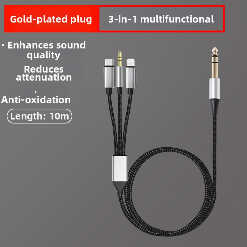 Audió vonal kábel aranyozott csatlakozókkal, oxigénmentes réz vezetők, nyers réz mag, 29 g