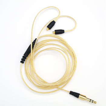 Audio kábel pre slúchadlá Shure SE-series — Pirole, model 20180102, nickel-plated, tinned copper core, oxygen-free copper conductors