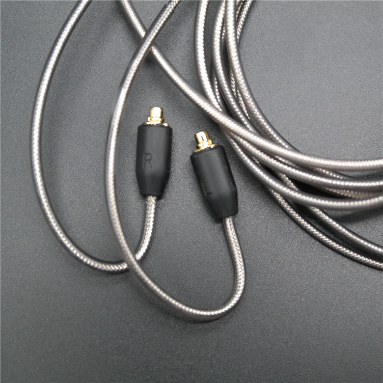 Audio kábel pre slúchadlá Shure SE-series — Pirole, model 20180102, nickel-plated, tinned copper core, oxygen-free copper conductors