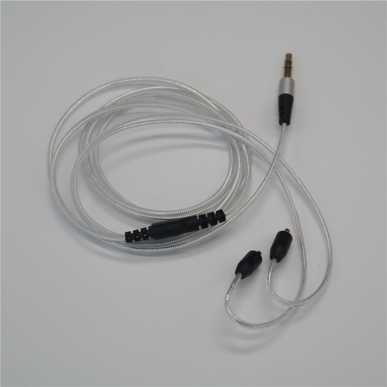 Audio kábel pre slúchadlá Shure SE-series — Pirole, model 20180102, nickel-plated, tinned copper core, oxygen-free copper conductors