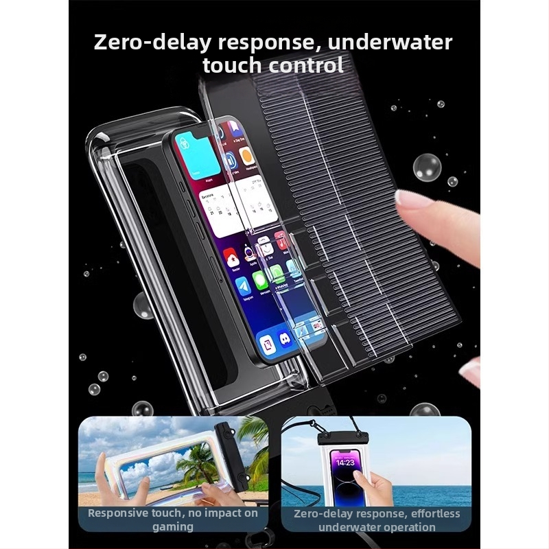 Водоустойчива чанта за телефон с тъч скрийн, TPU, минималистичен стил, водоустойчива материя, подходяща за гмуркане, планински преходи и плаж