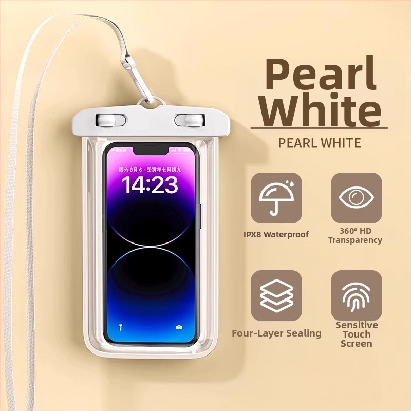 Водоустойчива чанта за телефон с тъч скрийн, TPU, минималистичен стил, водоустойчива материя, подходяща за гмуркане, планински преходи и плаж