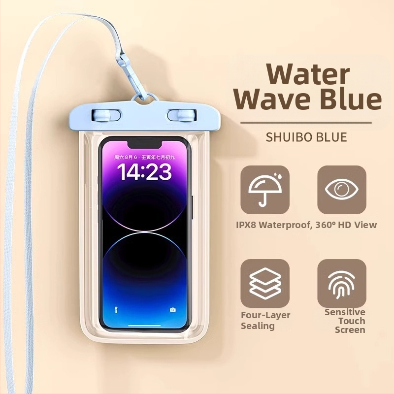 Водоустойчива чанта за телефон с тъч скрийн, TPU, минималистичен стил, водоустойчива материя, подходяща за гмуркане, планински преходи и плаж