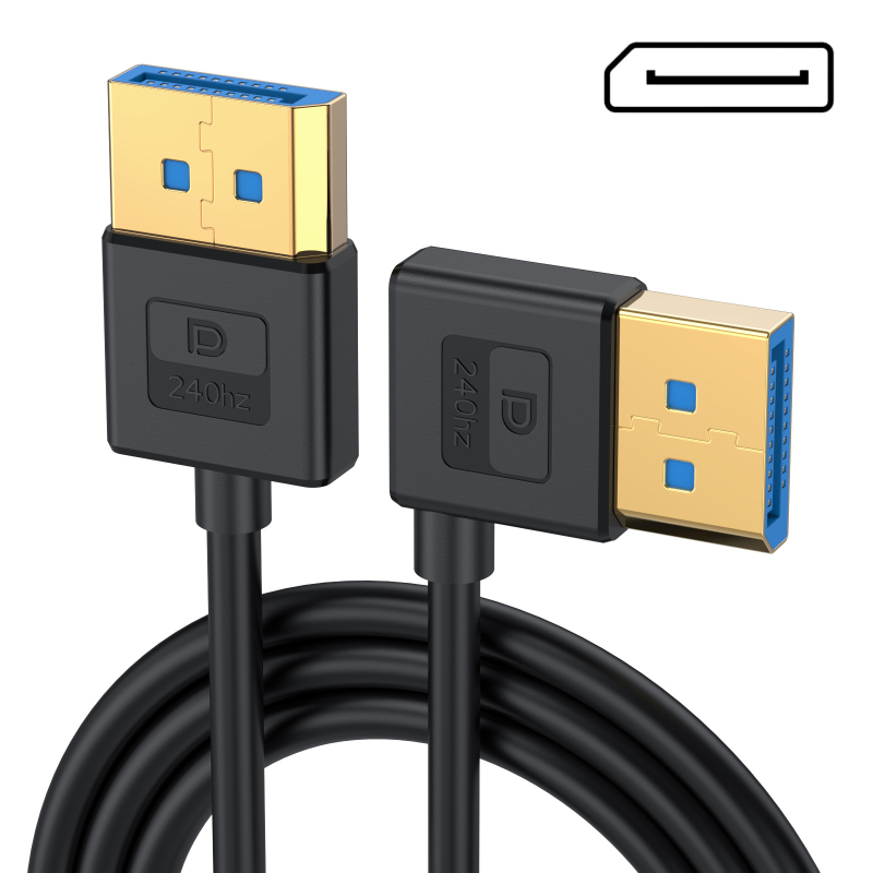 DisplayPort kabel 1.4 s mekanim silikonskim kućištem, zlatni konektori, bakreno jezgro, podržava 8K60Hz, 4K165Hz i 2K240Hz