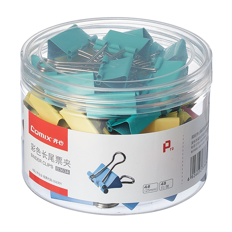 Metalni klips za karte s dugim repom, B3631-B3636, 60 kom./trubica