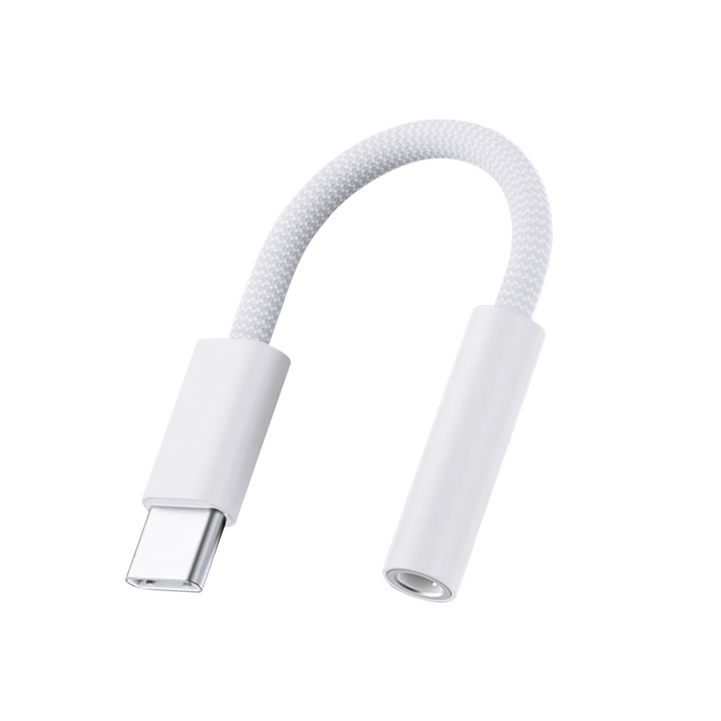 Type-C na 3,5 mm adapter kabel za iPhone 15 seriju – najlon opleten, bakreno jezgro bez kisika, niklirani premaz