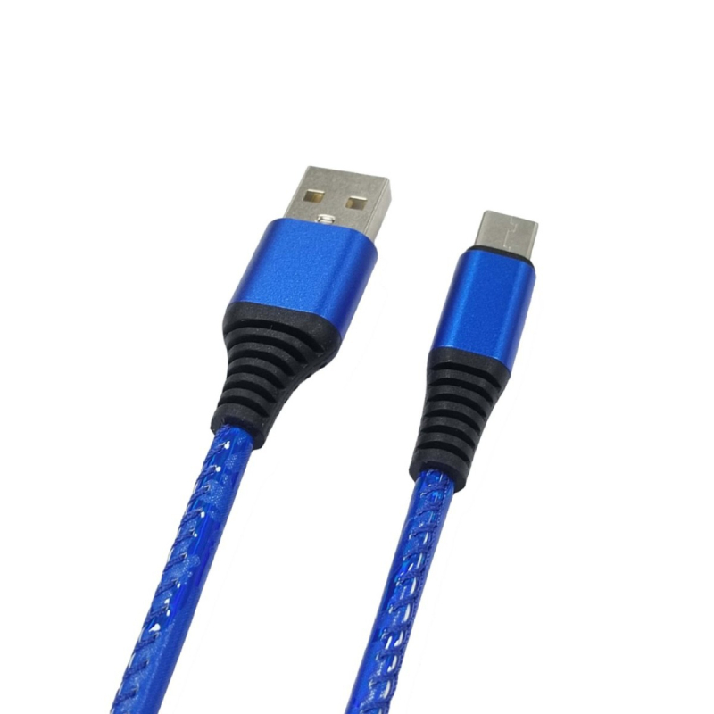 Kožni kabel za punjenje s Lightning i USB-C priključcima za Apple i Android, brzo punjenje, priključci od aluminijske legure, duljina 1–2 m