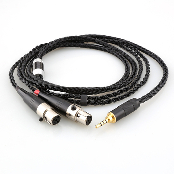 Kabel za slušalice za Audeze LCD-2/3/4/X/XC/XC2/4Z/MX4/AB126 — monokristalni bakar, srebrno premazano jezgro i vodovi