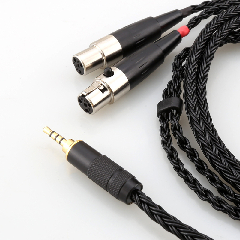 Kabel za slušalice za Audeze LCD-2/3/4/X/XC/XC2/4Z/MX4/AB126 — monokristalni bakar, srebrno premazano jezgro i vodovi