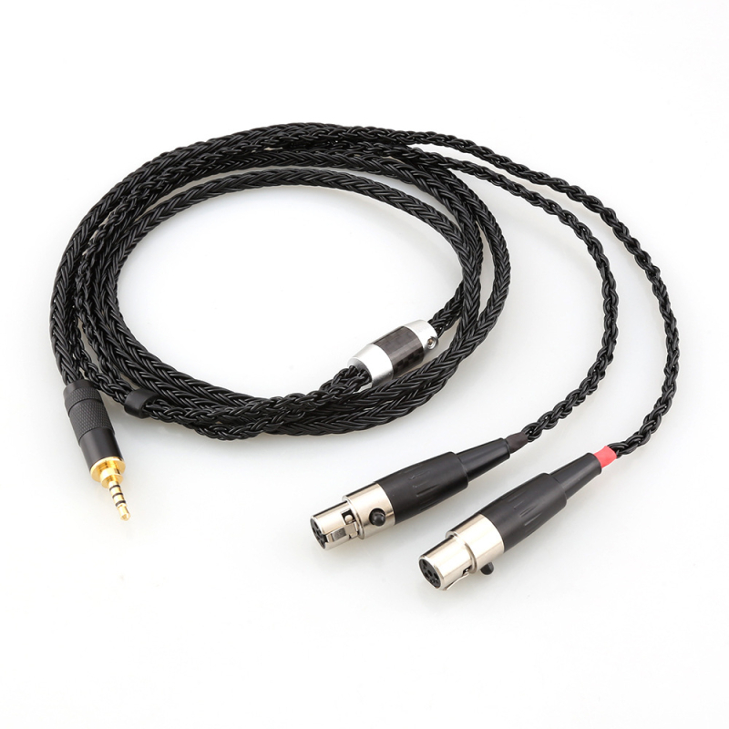 Kabel za slušalice za Audeze LCD-2/3/4/X/XC/XC2/4Z/MX4/AB126 — monokristalni bakar, srebrno premazano jezgro i vodovi