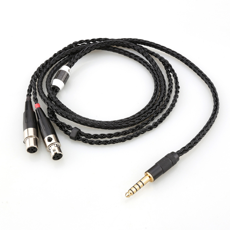 Kabel za slušalice za Audeze LCD-2/3/4/X/XC/XC2/4Z/MX4/AB126 — monokristalni bakar, srebrno premazano jezgro i vodovi