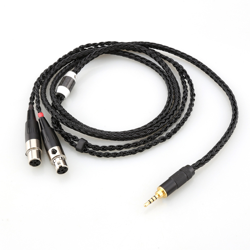 Kabel za slušalice za Audeze LCD-2/3/4/X/XC/XC2/4Z/MX4/AB126 — monokristalni bakar, srebrno premazano jezgro i vodovi