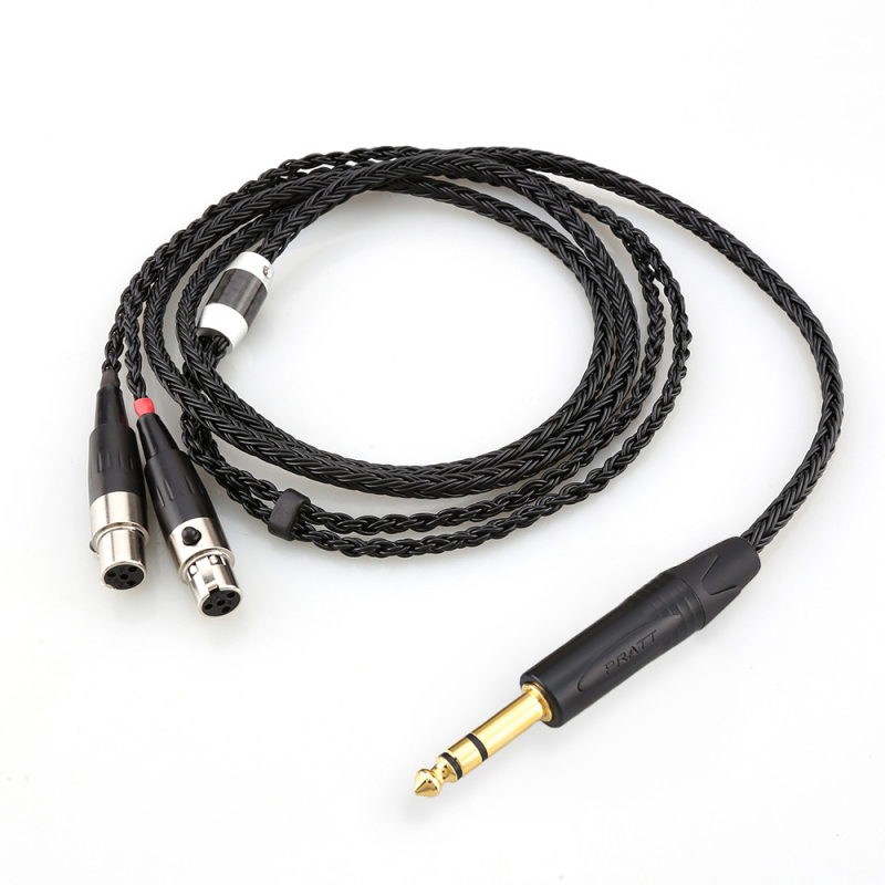 Kabel za slušalice za Audeze LCD-2/3/4/X/XC/XC2/4Z/MX4/AB126 — monokristalni bakar, srebrno premazano jezgro i vodovi