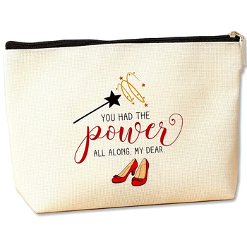 Kozmetická taška na zips, plátno, vzor s písmenami, podšívka z polyesteru, priedušná, unisex