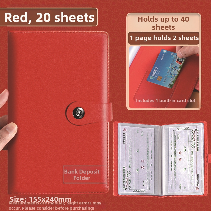 Depozīta kvīšu, čeku un bankas pārskaitījumu uzglabāšanas līdzeklis — pielāgots materiāls, drukāts logotips, privāta zīmola: Chinese Plums