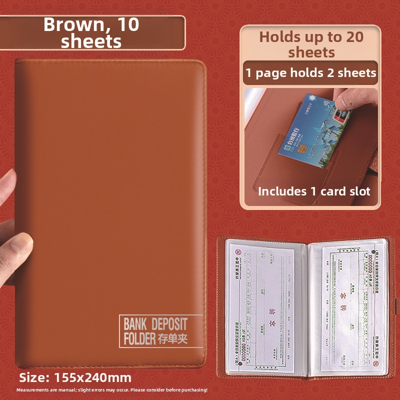 Depozīta kvīšu, čeku un bankas pārskaitījumu uzglabāšanas līdzeklis — pielāgots materiāls, drukāts logotips, privāta zīmola: Chinese Plums