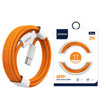 USB-C punjački i podatkovni kabel za Apple, Xiaomi, Oppo, Huawei i Vivo; kompatibilan s iPhone 15/16; duljina 1–2 m; pleteni kabel; 66W brzo punjenje; Vooc protokol
