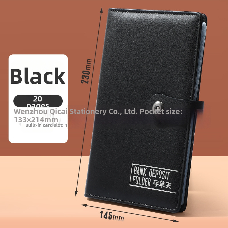 Ādas dokumentu mapīte Bill Holder 01, Sērija Bill, Qicai