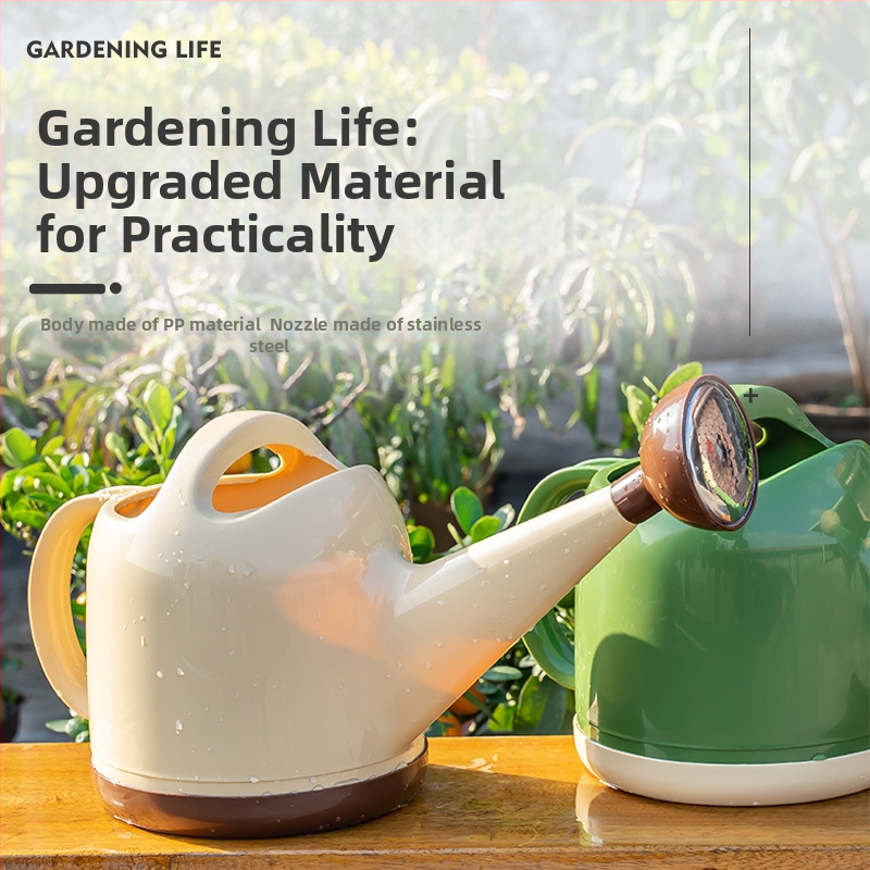 Κανάκι ποτίσματος με μακρύ στόμιο, πλαστικό σώμα, 4L, LiNong, για οικιακή κηπουρική