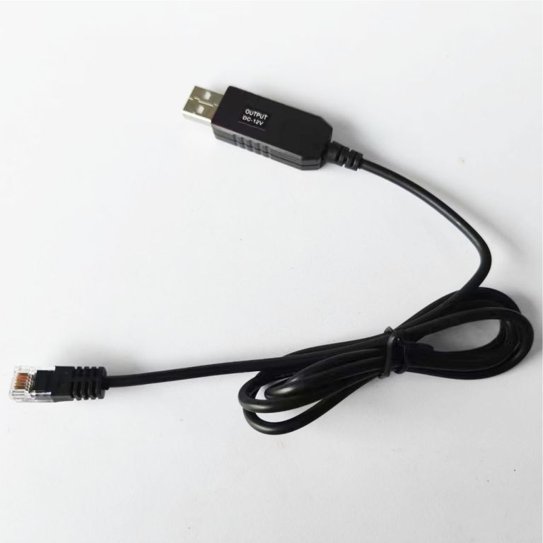 Autó USB–RJ11 erősítő kábel, C-port, 1,5 m hosszú, 5V/9V/12V erősítés, RJ11 tápcsatlakozó radaros detektálással