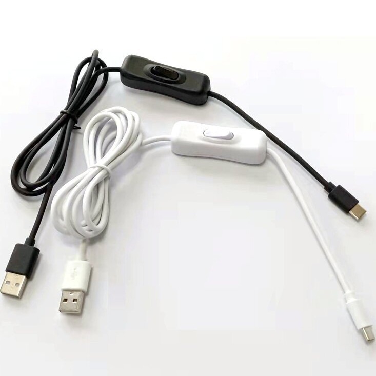 USB-C adatkábel kapcsolóval, 1 m vagy 1,5 m hosszúságú, gyors töltést támogat, OEM-kompatibilis
